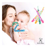 Kit 3 Prendedores De Chupeta Pietra Baby Bebê Menino Menina Cor Raposinha Flechinha Robozinho