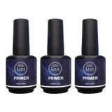 Kit 3 Primer Lirió Unhas Gel Acrigel Fibra Led Uv Porcelana