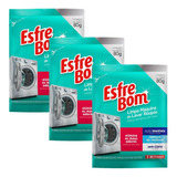 Kit 3 Produto Limpa Máquina Lavar Roupa Elimina Maus Odores