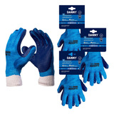 Kit 3 Prs Luva Reforçada Epi Trabalho Pesado Segurança Obra