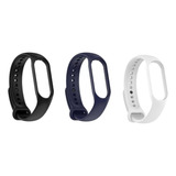 Kit 3 Pulseira Colorida Compatível C Mi Band 7 Película