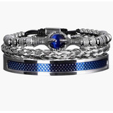 Kit 3 Pulseiras Aco