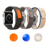 Kit 3 Pulseiras Alpine Loop Para Apple Watch Ultra 42mm 49mm