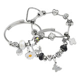 Kit 3 Pulseiras Berloques