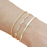 Kit 3 Pulseiras Cristal