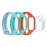Kit 3 Pulseiras De Silicone Para Xiaomi Mi Band 8 Active