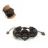 Kit 3 Pulseiras Masculina Combo Couro Regulável Bússola Comprimento 19   Diâmetro 2 Cm