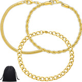 Kit 3 Pulseiras Masculinas