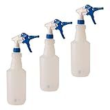 Kit 3 Pulverizador Borrifador De Água 900ml Bico Longo