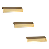 Kit 3 Puxador Citizen 45 Graus G Dourado Matte Fosco Zen