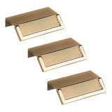 Kit 3 Puxador Citizen 45 Graus P Gold Dourado Brilhante Zen