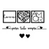 Kit 3 Quadro Cabeceira Love Amor Frase Para Todo Sempre Mdf  Cor Preto Cor Da Armação Preto Mongarte Decor