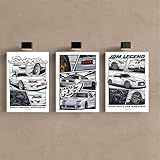Kit 3 Quadro Jdm