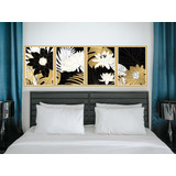 Kit 3 Quadros Decorativos Tema Flores cores casa diversos