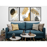 Kit 3 Quadros Decorativos Tema Frases flores diversos flower