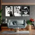 Kit 3 Quadros Decorativos Vogue Mulheres 20x30cm