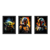 Kit 3 Quadros Grandes