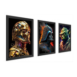Kit 3 Quadros Grandes