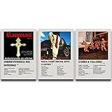 Kit 3 Quadros Placas Decorativas Racionais Albuns Em MDF