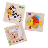 Kit 3 Quebra Cabeca