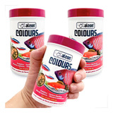 Kit 3 Ração Peixes Peixes Alcon Colours 50g Flocos Completa