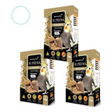 Kit 3 Ração Suprema Calopsita Calopsita 700g Reino Das Aves