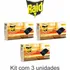 Kit 3 Raid Armadilha Para Matar Baratas Caixa C 18 Iscas