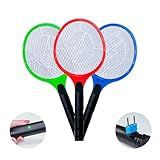 Kit 3 Raquete Elétrica Mata Mosquito Recarregável Bivolt 110v 220v