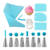 Kit 3 Raspador Bolo Confeiteiro Espátula 8 Bicos Saco 2