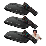 Kit 3 Receptor Digital Multimídia Vivensis Vx10 Tv Hd Sathd