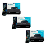 Kit 3 Receptores Satmax 6 100% Digital Via Satélite - Elsys