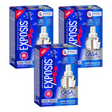 Kit 3 Refil Repelente De Insetos Exposis Casa 32 9ml Und