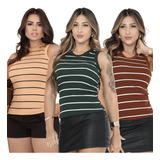 Kit 3 Regata Feminina
