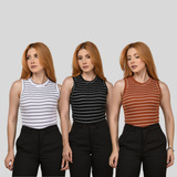 Kit 3 Regata Feminina