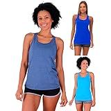 Kit 3 Regatas Feminina Nadador Cavada Academia MXD Conceito Camiseta Musculação Academia Fitness Sem Estampas Lisas G Opção 10 