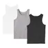 Kit 3 Regatas Masculina Camiseta Lisa Básica Algodão
