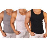 Kit 3 Regatas Masculina