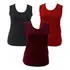 Kit 3 Regatas Plus Size Lisas Básicas Tamanhos  M Ao G7
