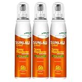 Kit 3 Repelente De Inseto Sunlau Deet 15 Em Spray 6h 100ml