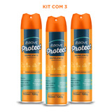 Kit 3 Repelente Insetos Protect Jato Seco Above 6h Proteção