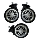Kit 3 Rodas 360  Encaixe De Pressão Bluelion