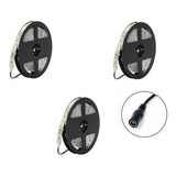 Kit 3 Rolos Fita De Led 5m 300 Leds 5050 Prova D água