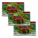 Kit 3 Sabonete Em Barra Natural Aroeira Linha Premium
