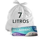 KIT 3 Saco De Lixo Para Pia Banheiro 300 Un 3 Rolos 100 Un