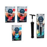 Kit 3 Saco Organizador Vácuo Grande E Médio Bomba