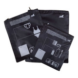 Kit 3 Saco Organizor Mala Viagem Guarda Roupas