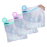 Kit 3 Saco Protetor Lavar Roupa Intima Delicada Máquina