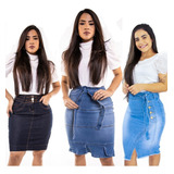 Kit 3 Saias Jeans