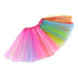 Kit 3 Saias Tule Infantil Colorida Carnaval Fantasia Tutu
