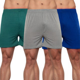 Kit 3 Samba Canção Short Malha Fria Tecido C Elasticidade